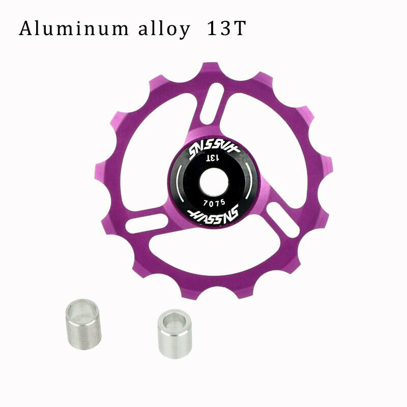HASSNS Mtb Pulleys Bicycle Derailleur Metal Ceramics Bearing Road Mountain Bike Rear Derailleur Pulley Wheel 11T 13T Cycling-WAYBIKER