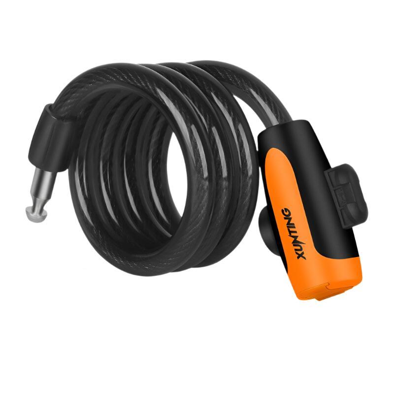 Bicycle lock anti-theft mountain road bicycle wire chain lock key safety anti-theft belt mounting bracket scooter bicycle lock-WAYBIKER