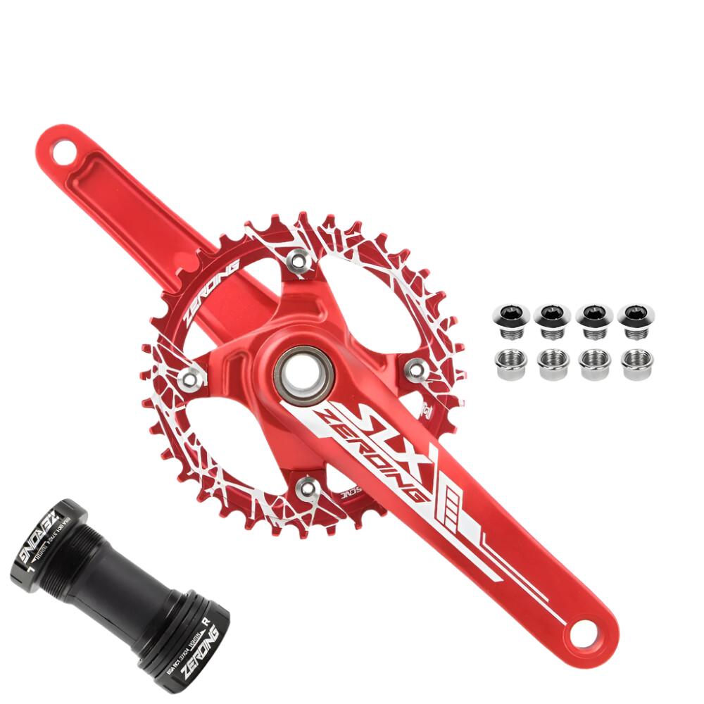 SLX Bicycle Crankset 104BCD MTB Bike Crank Chainring 170mm Aluminum Alloy with Bottom Bracket 32T 34T 36T 38T Plate for SHIMANO-WAYBIKER