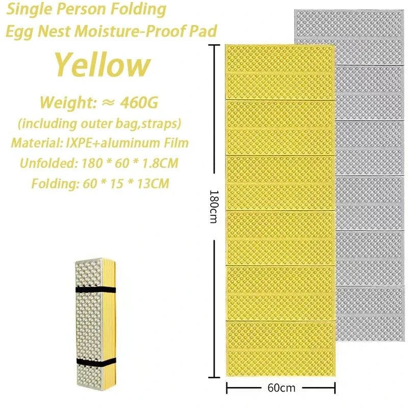 Camping Mat Portable Sleeping Pad Picnic Foam Bed Mattress Travel Trekking Equipment Blanket Waterproof Moistureproof-WAYBIKER