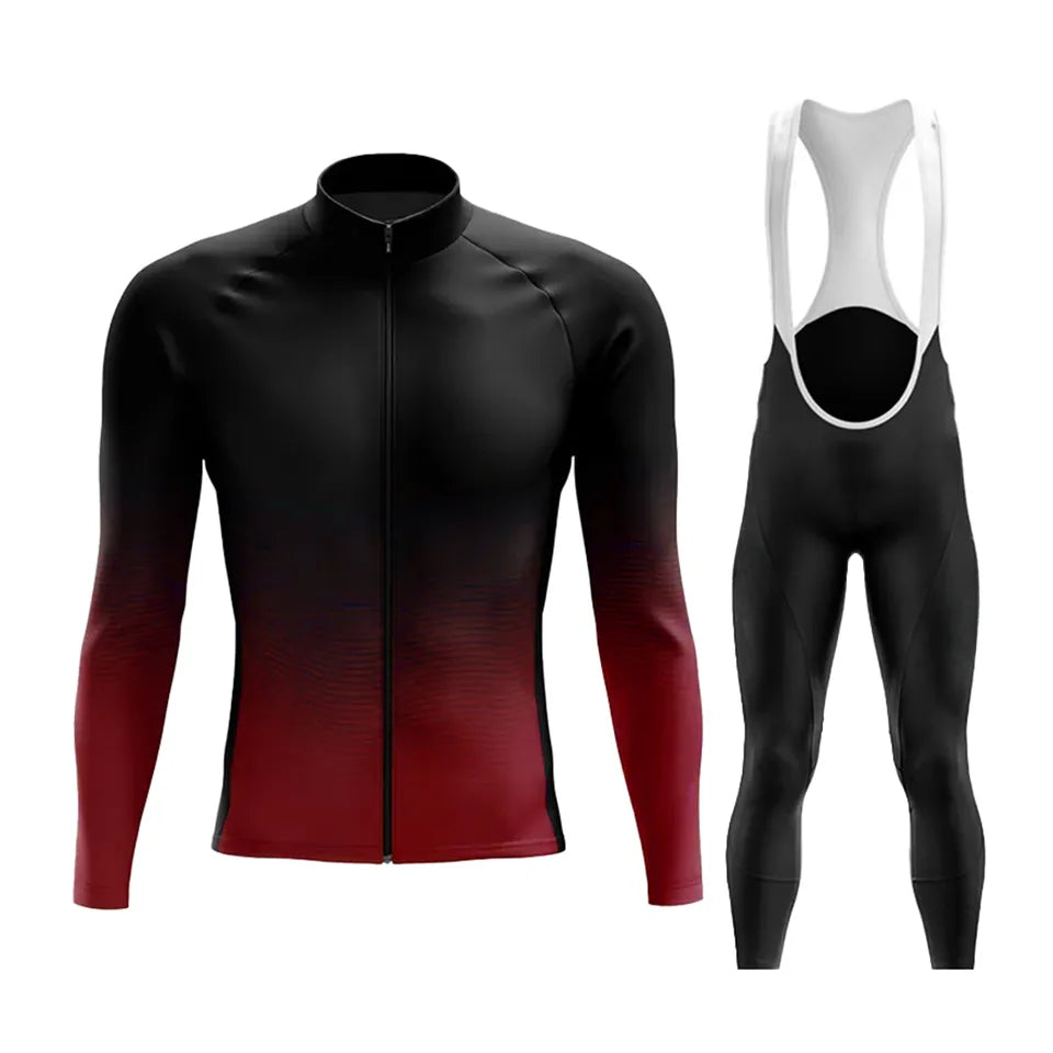 Long Sleeve Cycling Jerseys Set Breathable Spring/autumn MTB Bicycle Clothes Ropa Maillot Ciclismo Bike Wear Bicycle Tights-WAYBIKER