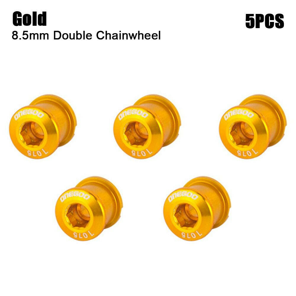 5Pcs MTB Bicycle Single/Double Chainwheel Screws Cycling Chainring Wheel Bolt Alloy 7075 6.5mm/8.5mm Road Bike Disc Screws-WAYBIKER