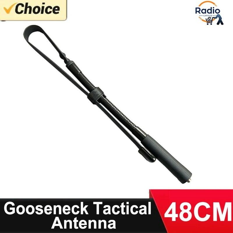 Gooseneck Tactical Foldable Antenna VHF UHF Dual Band For Baofeng Walkie Talkies UV-5R UV-82 UV-9R PLUS UV-XR WOUXUN Accessories-WAYBIKER