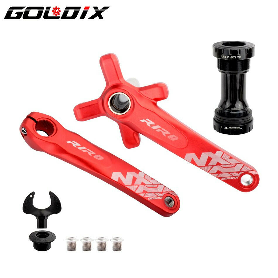 GOLDIX NX Bicycle Crankset 104BCD Wide Narrow 32-42T Chainring 170/175mm Forged Crank Compatible with SHIMANO/SRAM 11-12Speed-WAYBIKER