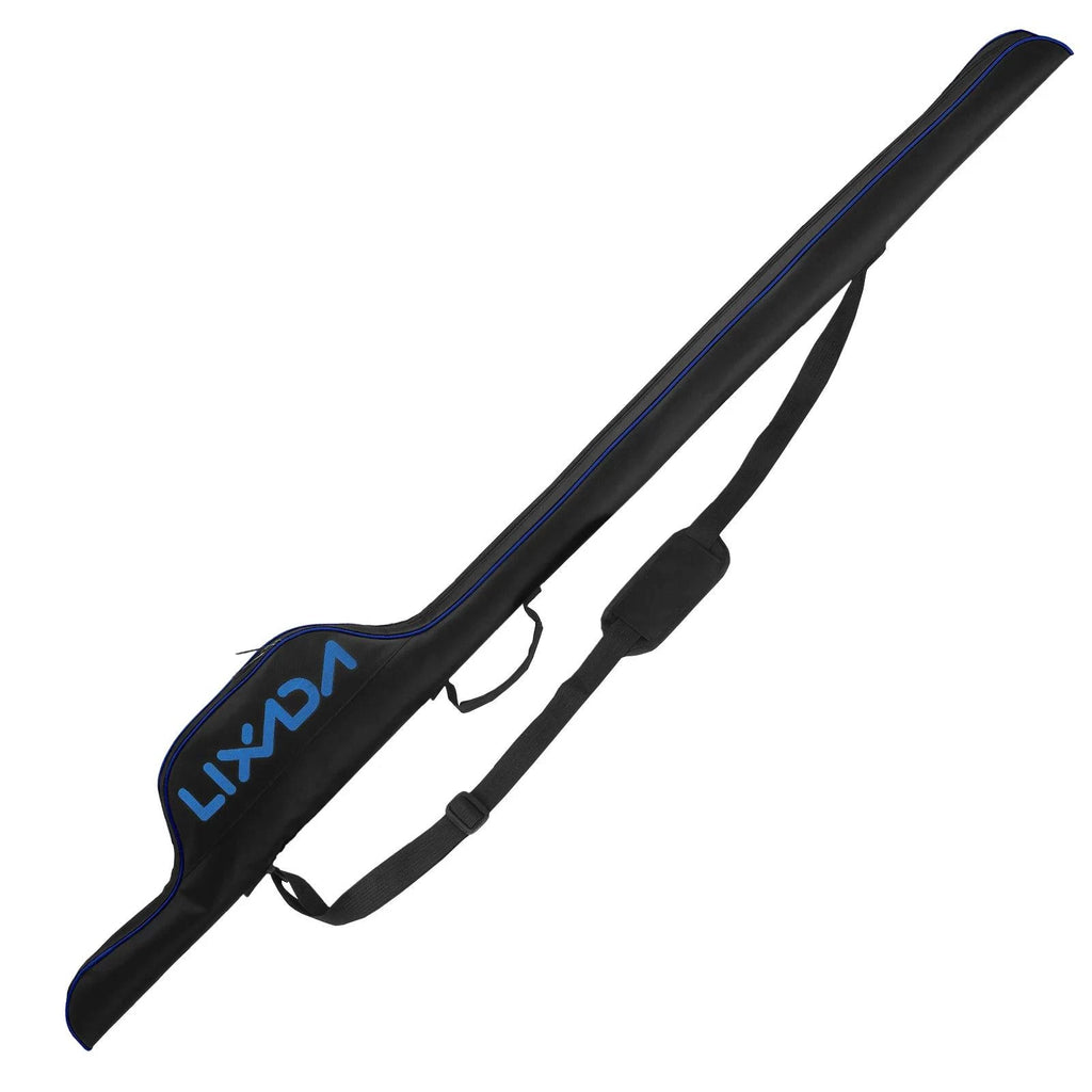 Lixada 63'' Fishing Pole Bag Portable Fishing Rod Case Folding Fishing Pole Holder Large Capacity Rod Tackle Storage Bag-WAYBIKER