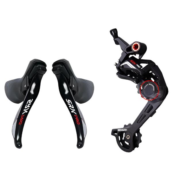 SENSAH SRX Pro Gravel Road Bike 11 Speed Groupset CX Bicycle 1X11 Shifter Mechanical Brake Clutch Rear Derailleur Cyclo-Cross-WAYBIKER