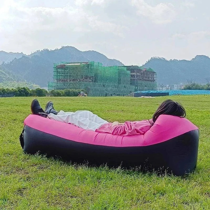 Trend Outdoor Products Fast Infaltable Air Sofa Bed Good Quality Sleeping Bag Inflatable Air Bag Lazy Bag Beach Sofa 240*70cm-WAYBIKER