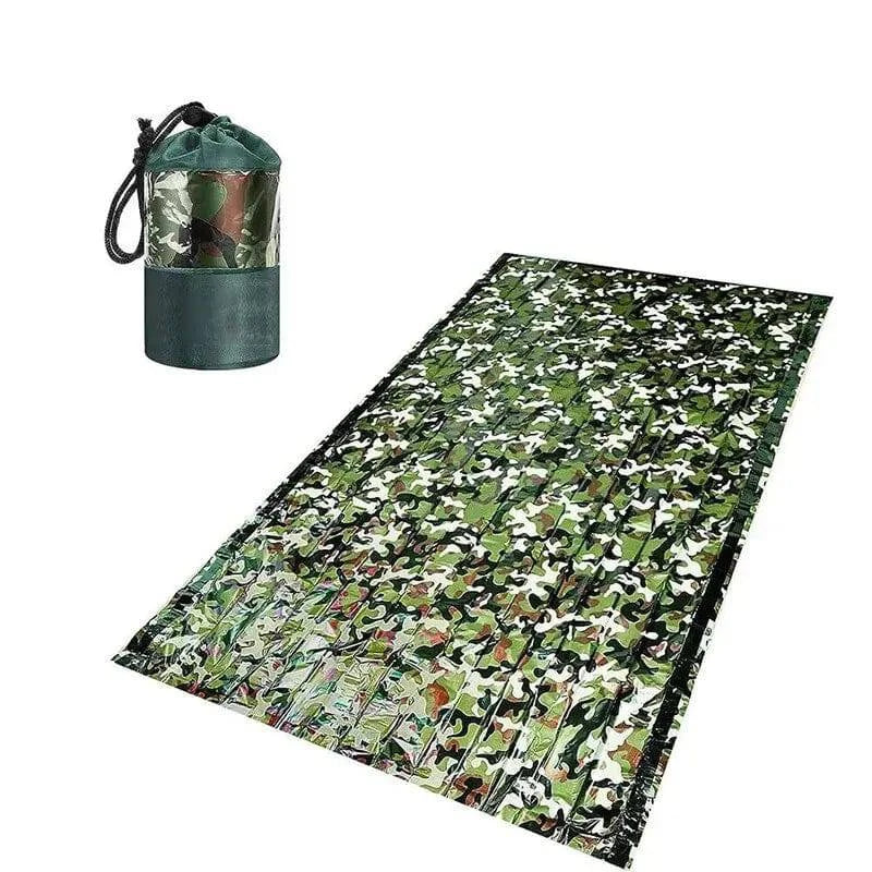 Emergency Sleeping Bag Ultra Waterproof Mylar Thermal Blankets Lightweight Survival Sleeping Bag Keep Warm for Camping Hiking-WAYBIKER