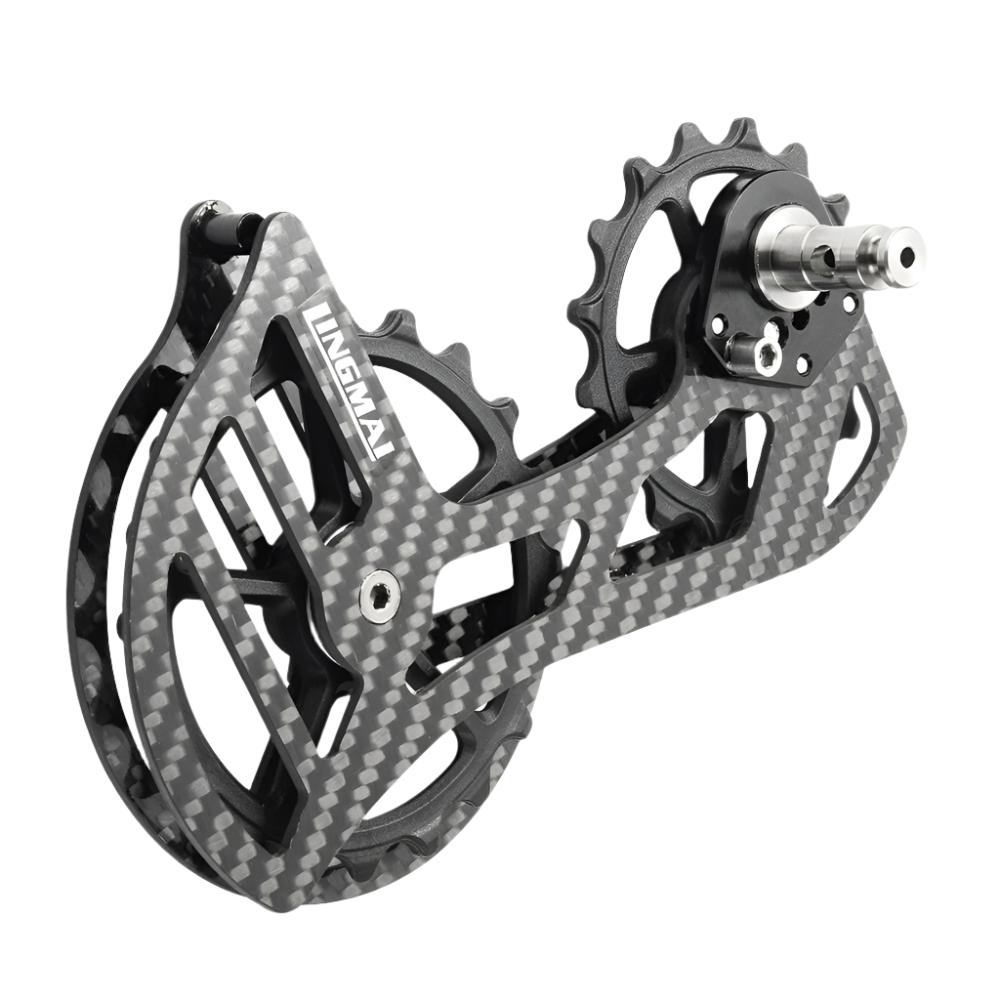 LINGMAIUT 105 Bicycle Ceramic Bearing Carbon fiber Jockey Pulley Wheel Set Rear Derailleurs Guide Wheel Ultegra / DURA ACE / 105-WAYBIKER