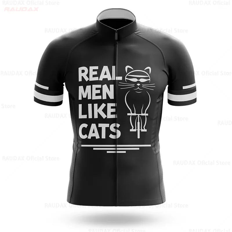 2023 Cycling Jersey Men  CAT Bike Top MTB Bicycle Shirt Mountain Road Riding Clothing Short Sleeve Summer-WAYBIKER