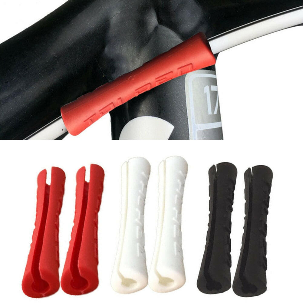 8pcs Bicycle Frame Protective Cover Mountain Bike Cable Protector Line Pipe Sleeve Anti Scratch Shift Brake Cycling Accessories