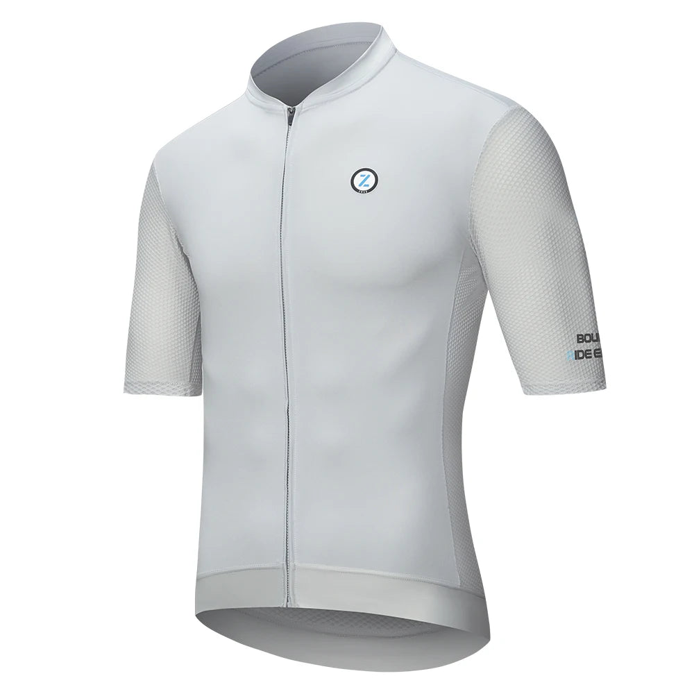 ZRSE Men's Cycling Jersey with Long Sleeve UPF 50+ Anti-UV Slim Fit Breathable Cycling Maillot Quick Dry MTB Road Cycling Shirt
