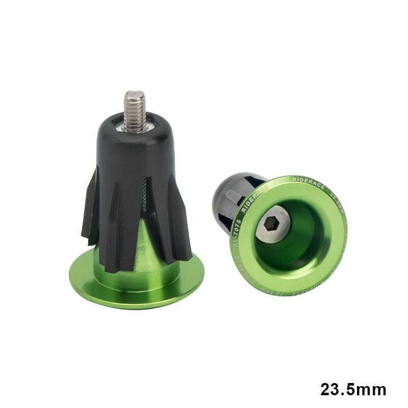 RIDERACE Bicycle Grip HandleBar End Cap 23.5MM Aluminium Alloy Road Cycling Handle bar Grips Plugs Caps For MTB Mountain Bike-WAYBIKER