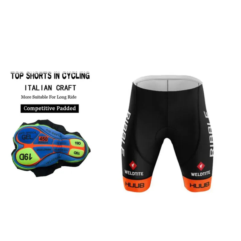 2023 HUUB Men Cycling Bib Shorts 19D Gel Pad Mountain Bike Shorts Summer Outdoor Breathable Bike Riding Bib Tights Quick Dry-WAYBIKER