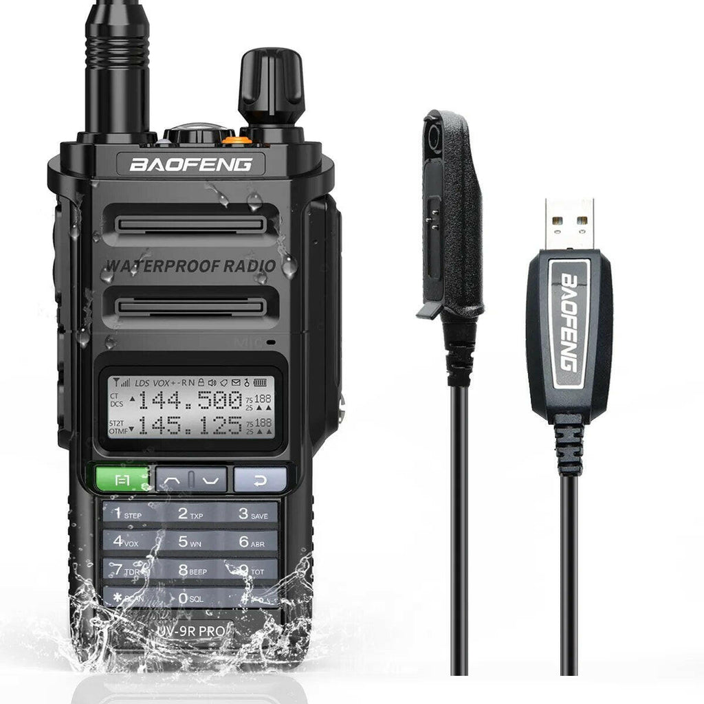 Baofeng UV-9R Pro IP68 Waterproof  Walkie Talkie Dual Band 16KM S22 Radio VHF UHF CB Ham Radio UV-9R Plus Portable Two Way Radio-WAYBIKER