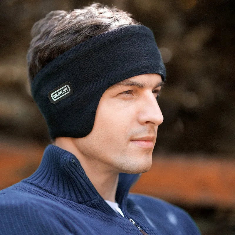 Outdoor Men's Sports Cycling Windproof Double-layer Warm Head-mounted Earmuffs Protection Ear-Muffs-WAYBIKER