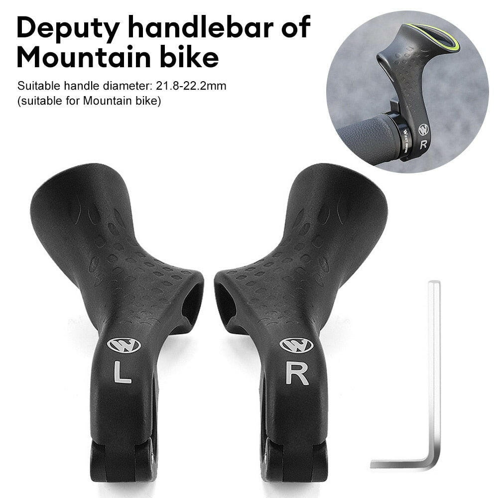 22.2mm Mountain Bike Handlebar Nylon Handle Bar Grips MTB Cover Bicycle Bar Ends Handle Ergonomic Handlebar Extender Accessories-WAYBIKER
