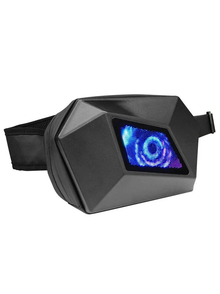 LED Knight Pack Motorcycle Riding Luminous Single Shoulder Crossbody Hardshell Bag-WAYBIKER
