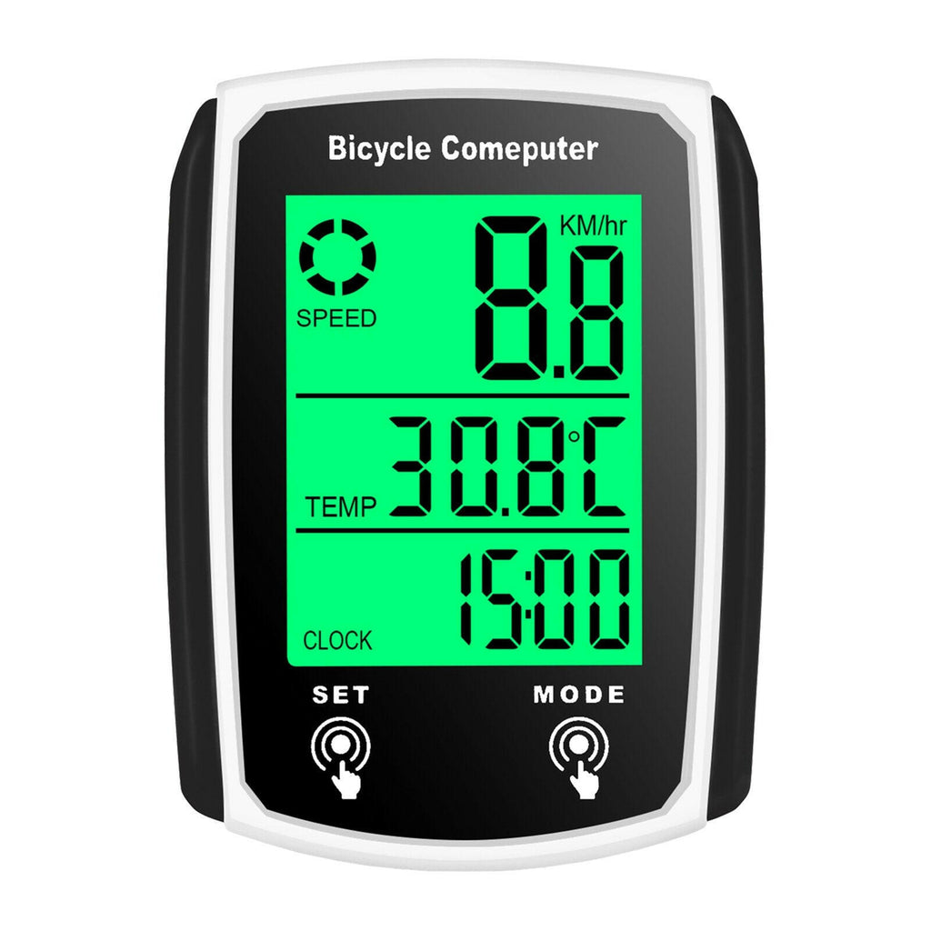 Wired Bike Computer 19 Functions Touch Bike Speedometer Odometer Waterproof Bicycle Computer with Backlight-WAYBIKER