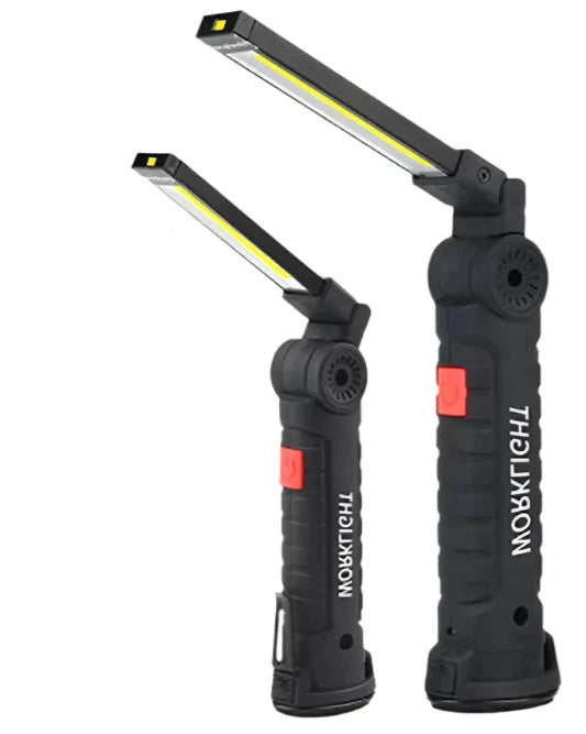 Portable Multifunctional COB LED Folding Work Light 5 Modes Strong Light Flashlight USB Rechargeable Outdoor Camping Torch-WAYBIKER