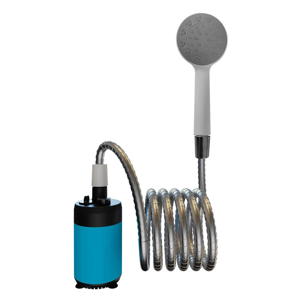 Portable Shower Camping Outdoor Shower Handheld Electric Shower Battery Powered Compact Handheld   Rechargeable Camping Showerhe-WAYBIKER