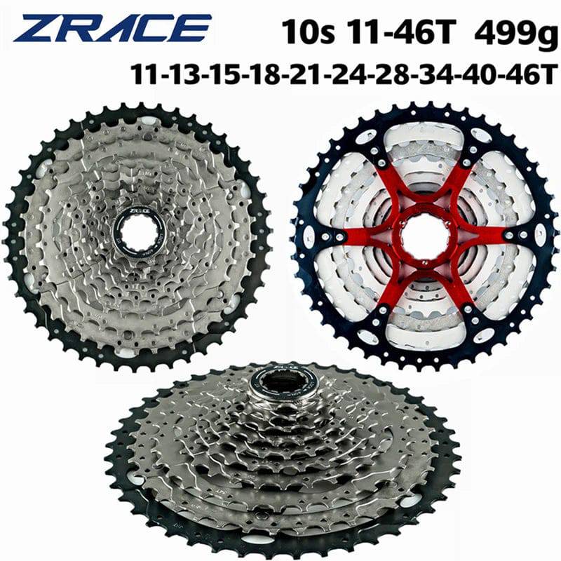 ZRACE Bicycle Cassette 10 Speed MTB bike freewheel 11-42T / 11-46T / 11-50T Aluminum alloy bracket, 10s Cassette-WAYBIKER