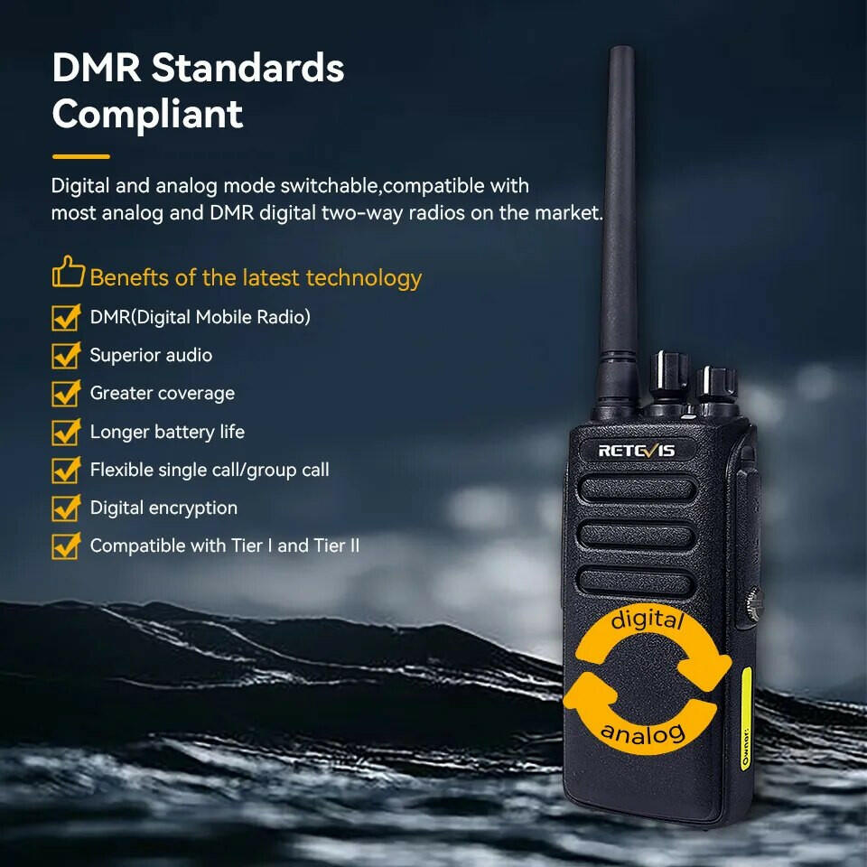 Retevis RT81 DMR Digital Walkie Talkie Powerful Long Range Walkie-Talk