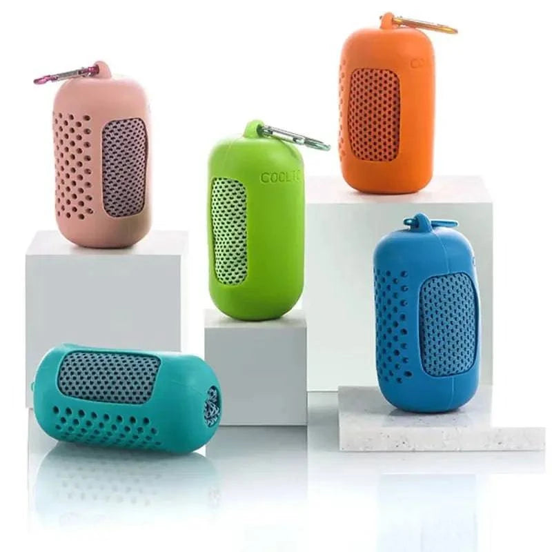 Portátil Mini Silica Gel Set, Toalha Fria, Fibra De Poliéster, Toalha De Resfriamento AO Ar Livre, Fitness Sports, Ginásio, C-WAYBIKER