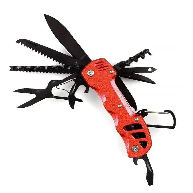 Multifunctional Folding Swiss Army Portable Stainless Steel Pocket Knife Outdoor Camping Emergency CombinationTool Survival Gear-WAYBIKER