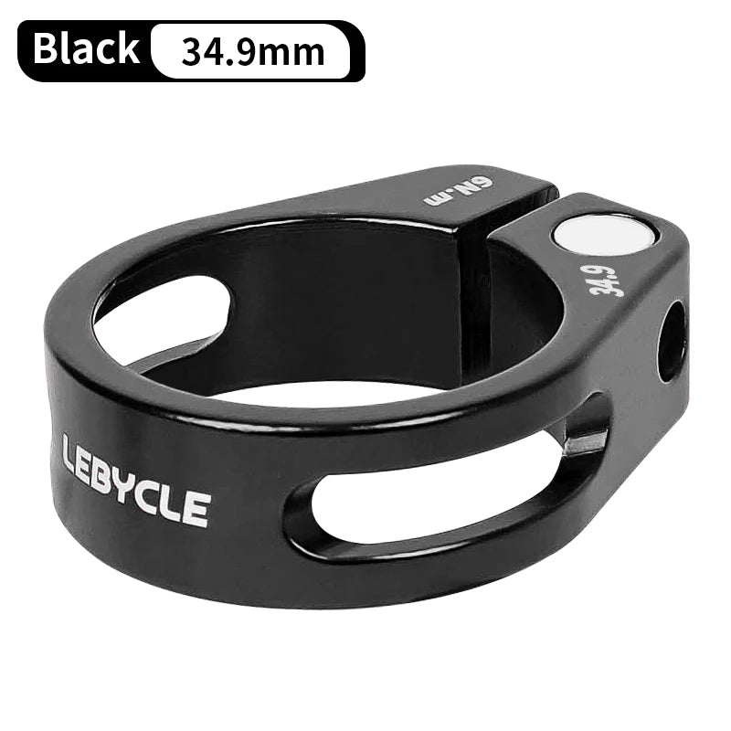Lebycle Bike Lockout Seatpost Clamps Hollow Out Bike Quick Release Seat Post Clamps Ring Seatpost Latch Cycling Accessories-WAYBIKER