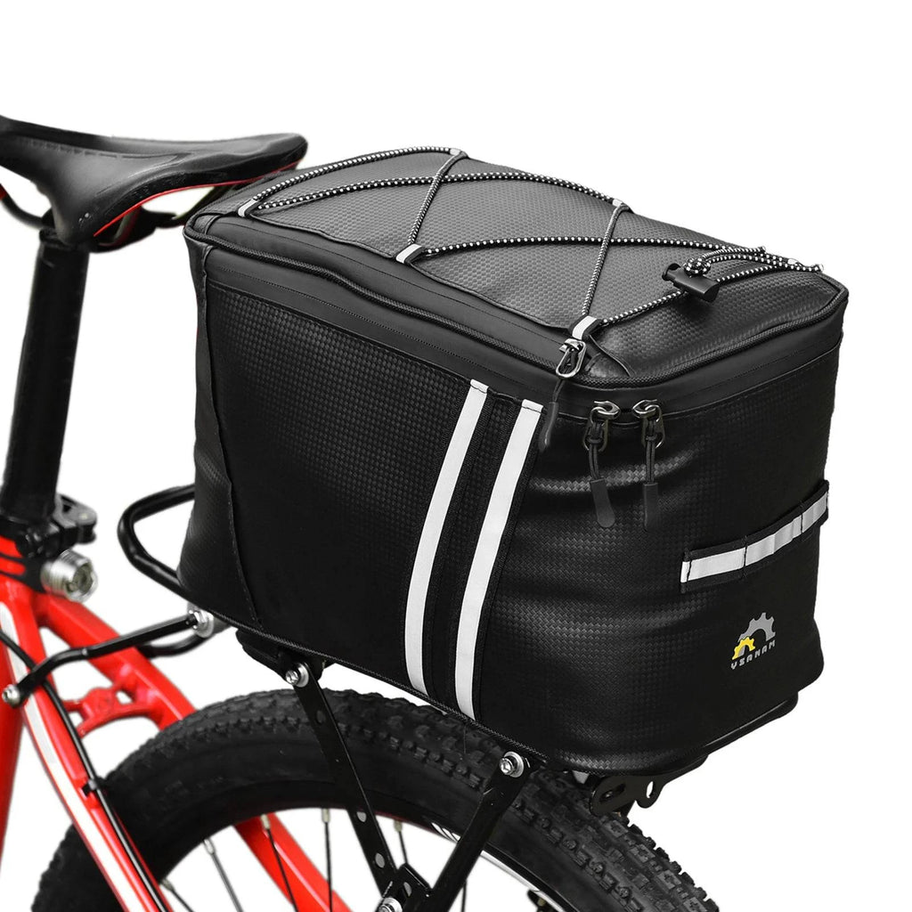 Water Resistant Bike Rack Bag with Thermal Insulation Compartment Bicycle Bag Bike Trunk Bag For Outdoor Cycling-WAYBIKER