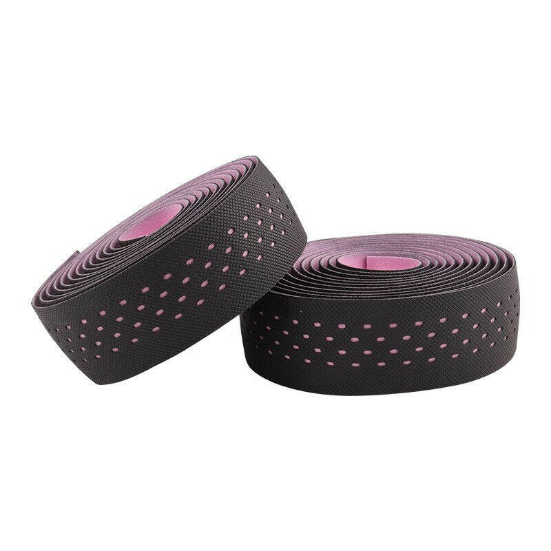 BOLANY Road Bike Punch Handlebar Tape Wrap Shockproof Anti-slip With Adhesive Back With Bar Plugs Bicycle Cycling Accessories-WAYBIKER