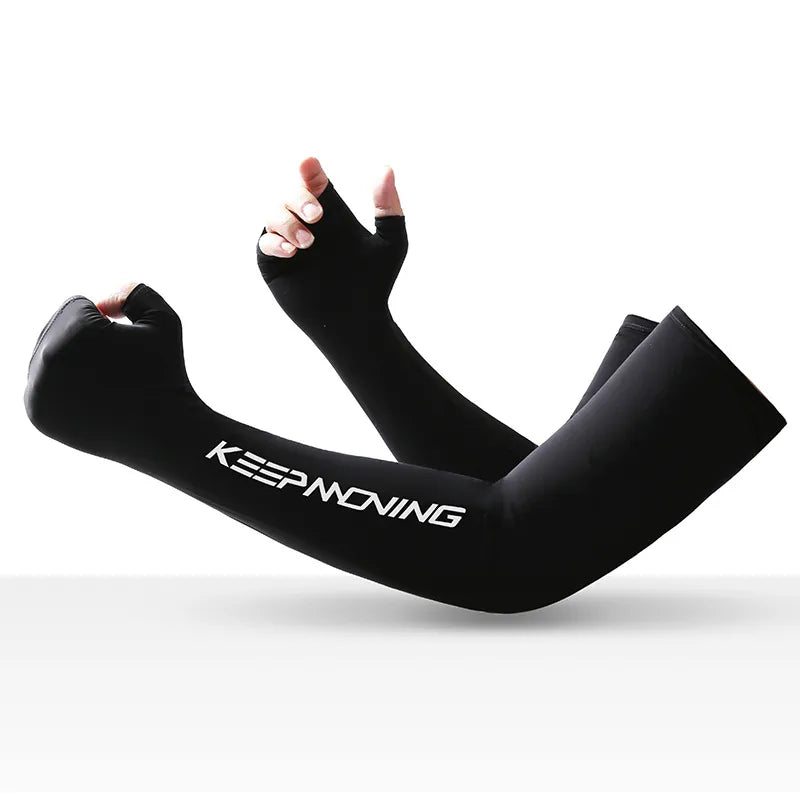Spring Summer Cycling Gloves Sleeves Cuff for Men Sports Outdoor Camouflage Cool Glove Women Arm Sleeves Sun Protection Ice Silk-WAYBIKER