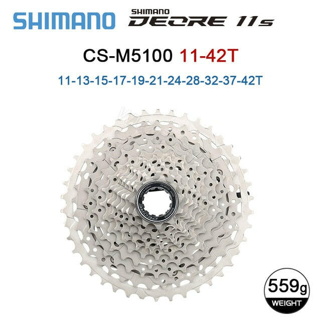 SHIMANO DEORE M4100/M5100/6100 10/11/12v Cassette Sprocket CS-M4100/M5100/6100 10-12 Speed K7 for MTB bike Original Parts-WAYBIKER