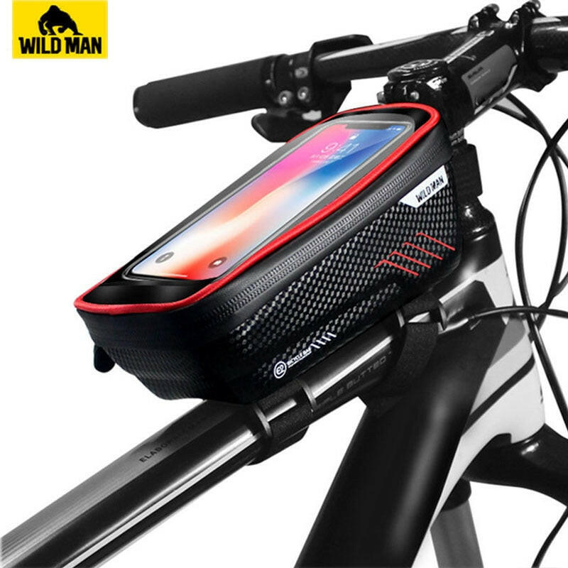 WILD MAN Road Bicycle Handlebar Bag Rainproof Cycling Front Top Tube Bag MTB Repair Tool Bag Bike Saddle Bag Sacoche Velo-WAYBIKER