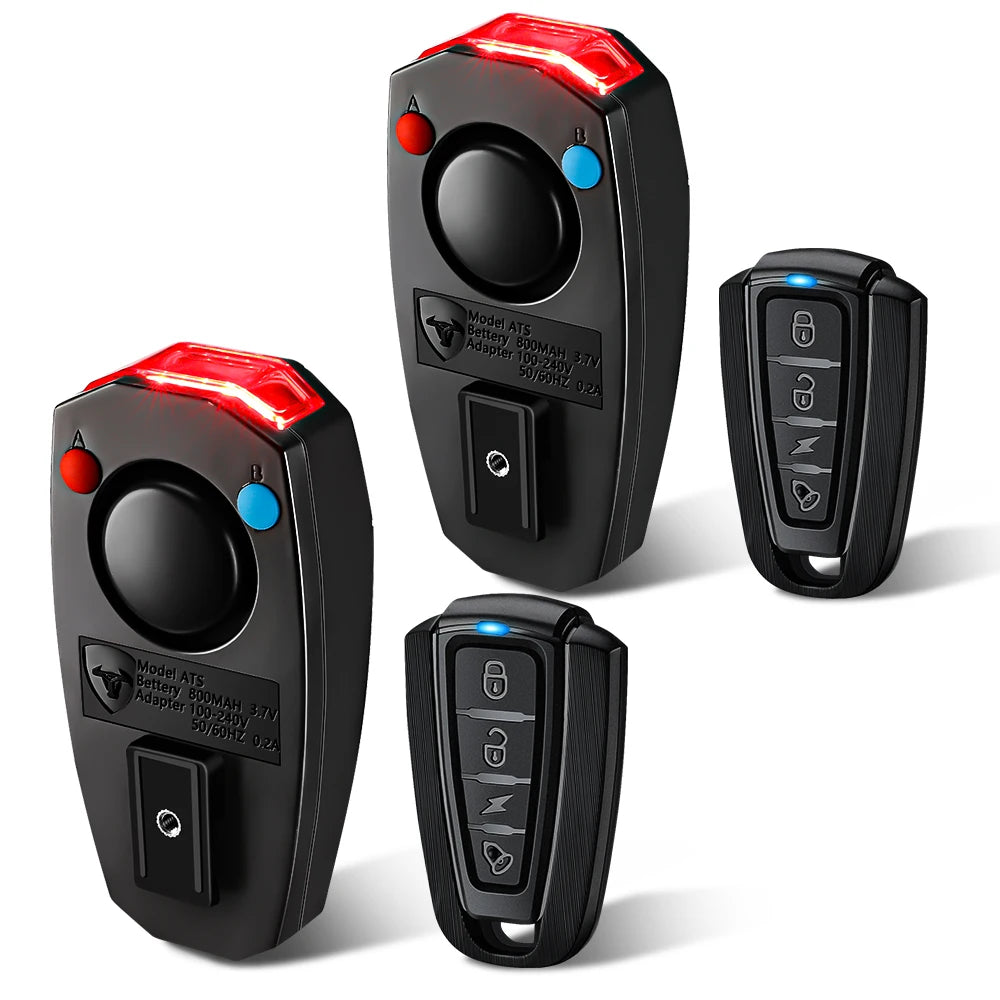 Wireless Anti-theft Bike Alarm Bicycle Tail Lights Rechargeable 120dB Smart Brake Light IPX5 Waterproof Rear Lamp Bike Finder