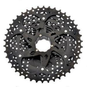 SUNSHINE Bicycle Cassette Black Mountain Bike Freewheel 8/9/10/11/12 Speed HG flywheel for SHIMANO HG Structure Specification-WAYBIKER