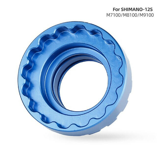 Bicycle 12 Speed Chainring Lock Ring Adapter Removal Tool Direct Mount Chainring Installation Tool For TL-FC41 M7100 M8100 M9100-WAYBIKER