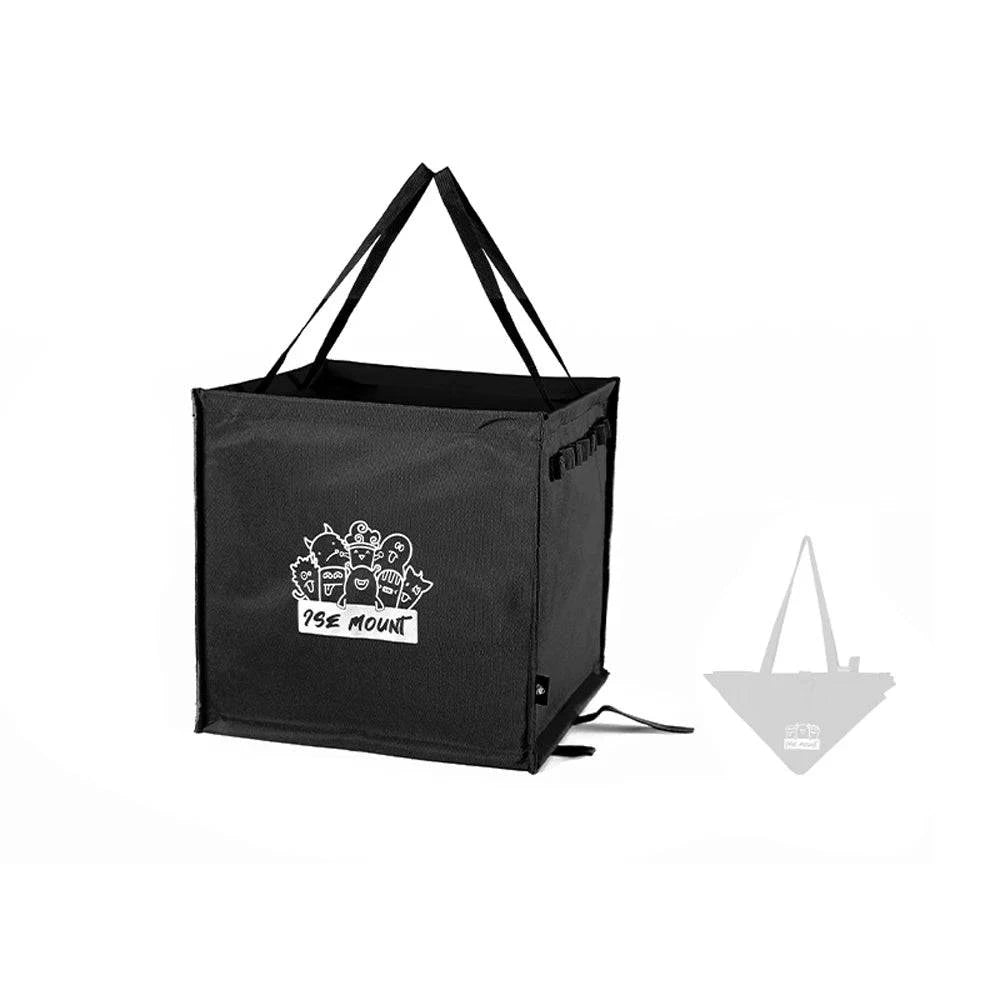 Outdoor Multifunctional Storage Bag Folding Canvas Handbag Camping Hiking Garbage Bin Large Capacity Picnic Storage Bag-WAYBIKER