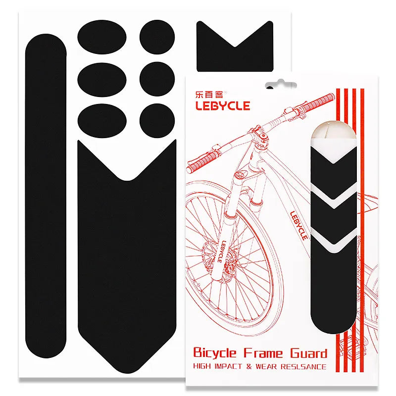 Lebycle Front Fork Decals Bicycle MTB Road Rock Stickers Bike Racing Cycling carbon fibre Protect Film Kit-WAYBIKER