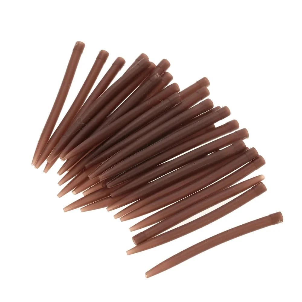 30/50/100pcs 54mm Anti Tangle Rubber Sleeves Connect with Fishing Hook Carp Coarse Fishing Tackles Outdoor Fishing Accessories-WAYBIKER