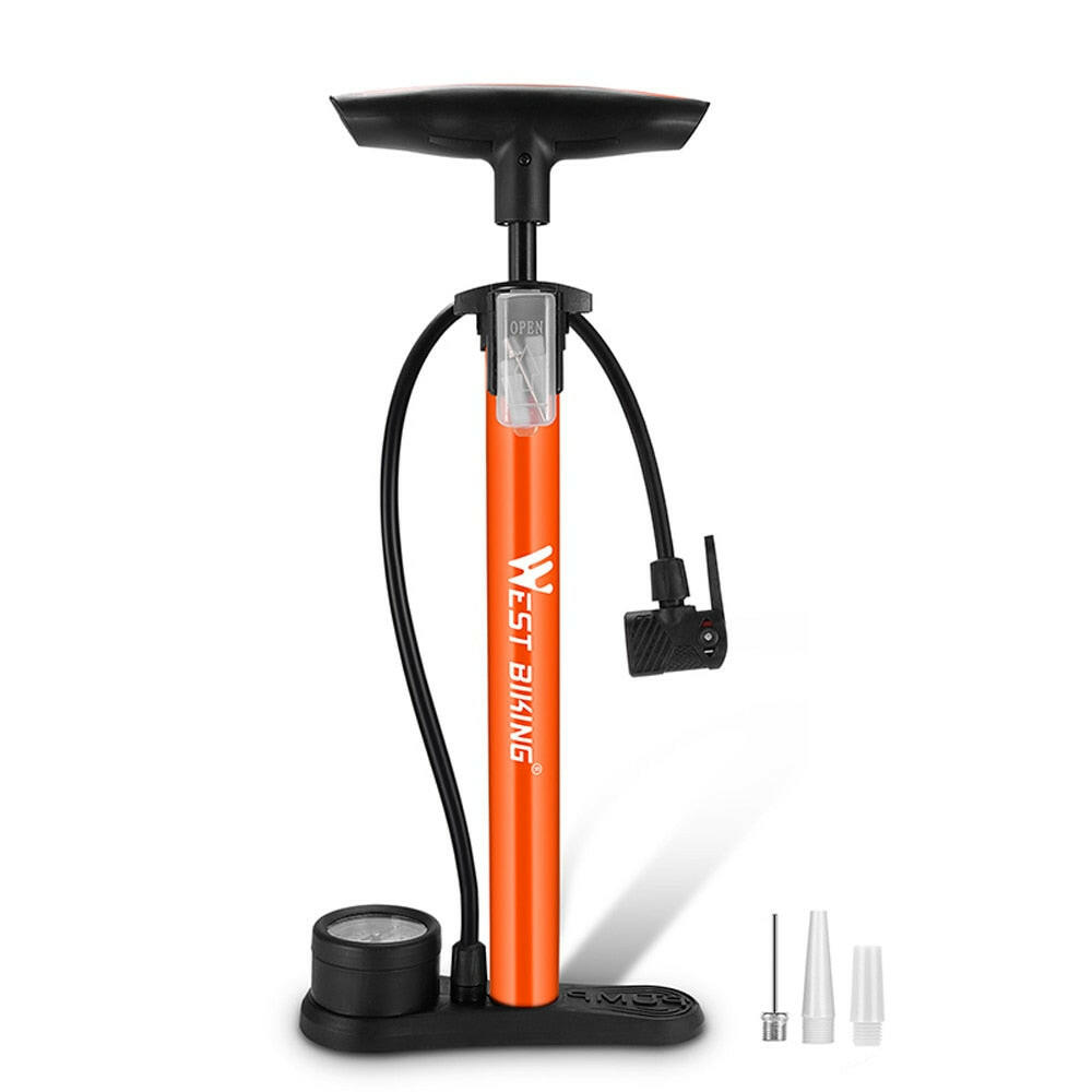 WEST BIKING 160PSI Bicycle Tire Pump Inflator Household Manual Inflator Bicycle Electric Motorcycle Tire Ball Inflator Pump-WAYBIKER