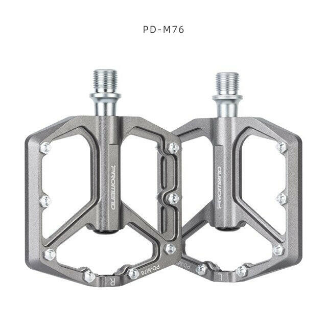 PROMEND NEW Ultralight MTB Bicycle Pedal Aluminum Alloy Flat 9/16 Pedals Anti-Slip Bike 3 palin Bearing Pedals Vtt Bicycle Parts-WAYBIKER
