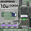 2023 Baofeng UV-68 Pro Max V2 10W IP68 Walkie Talkie Waterproof High Power CB Ham Long Range UV68 portable Two Way Radio hunting