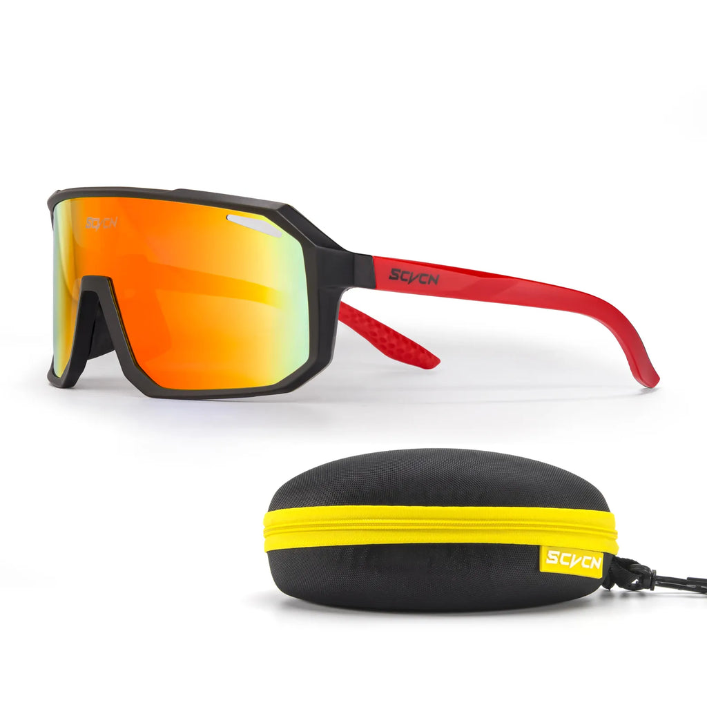 SCVCN Men Women Outdoor Sports Photochromic Cycling Sunglasses Male MTB Bicycle Glasses  Road Running Fishing Goggles With Case-WAYBIKER