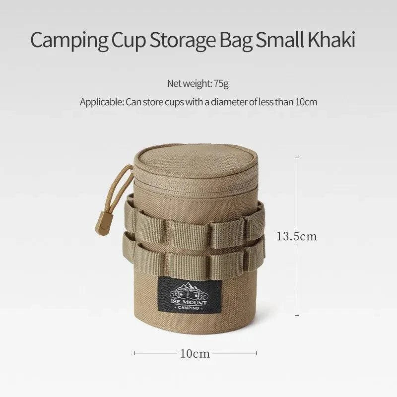 Outdoor Camping Water Cup Storage Bag Tactical Multi-Functional Storage Bag 600D Oxford Cloth Portable Water Cup Protection Bag-WAYBIKER