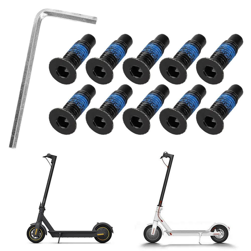 For Xiaomi M365 Ninebot Max G30 ES Electric Scooter Screw Set Front Fork Tube Pole To Base Mounting Screw Kit With Wrench-WAYBIKER