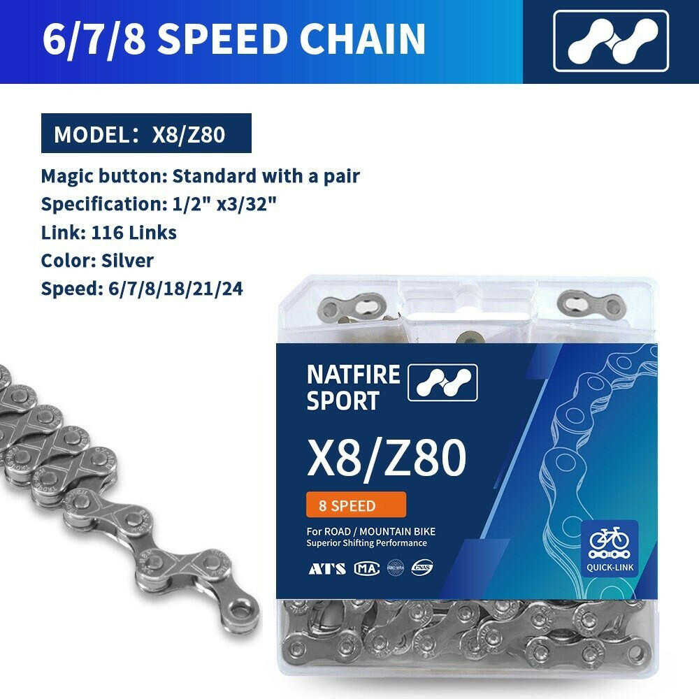 Bike Chain 6 7 8 9 10 11 12 Speed with Quick Chain Bicycle Chains Link MTB Road Bike Current Mountain Bike for Shimano Bike Part-WAYBIKER