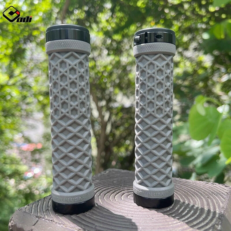 ODI Van Bicycle Handlebar Grips Lock-On Anti-slip Shock Absorption MTB Double Lock Ring for Retro Brompton BMX Folding Bike Grip-WAYBIKER