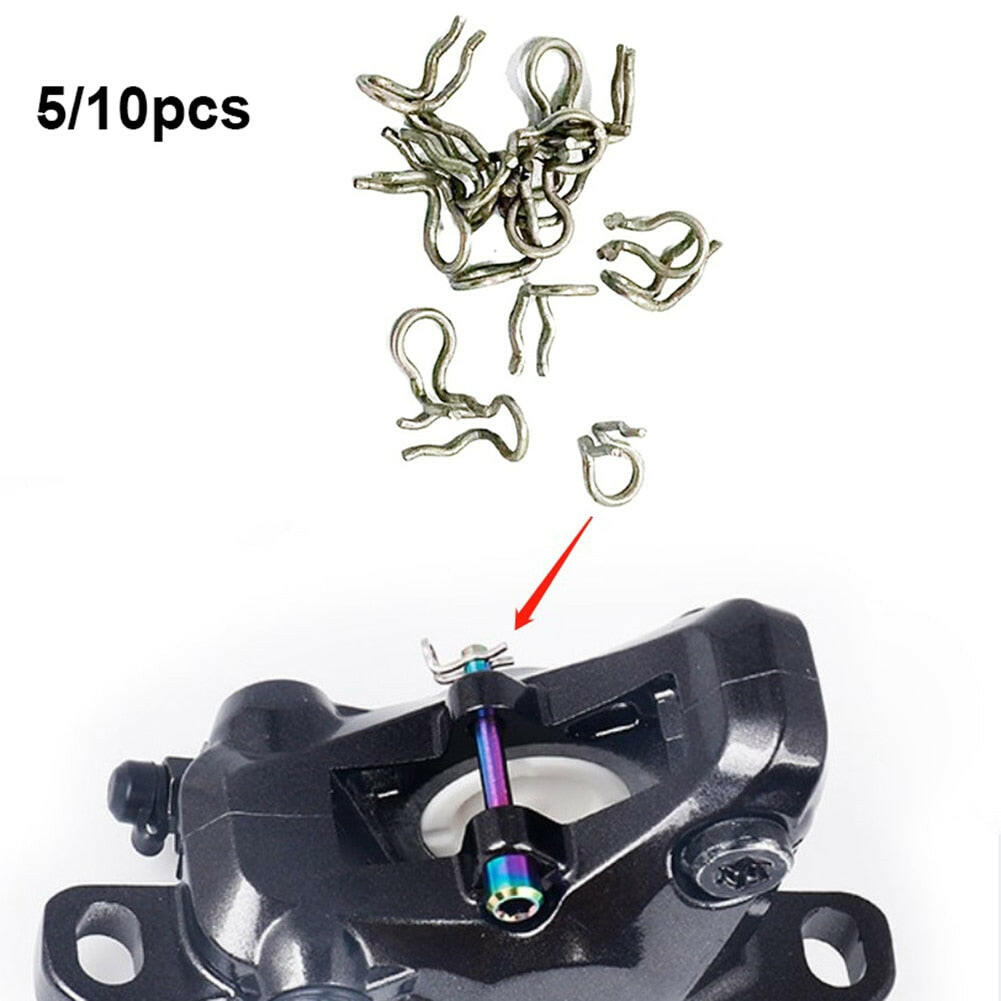 5/10pcs Bicycle Disc Brake Caliper Fixing Screw Pins Stainless Steel Spring Clips For XT SLX XTR Bike Accessories-WAYBIKER